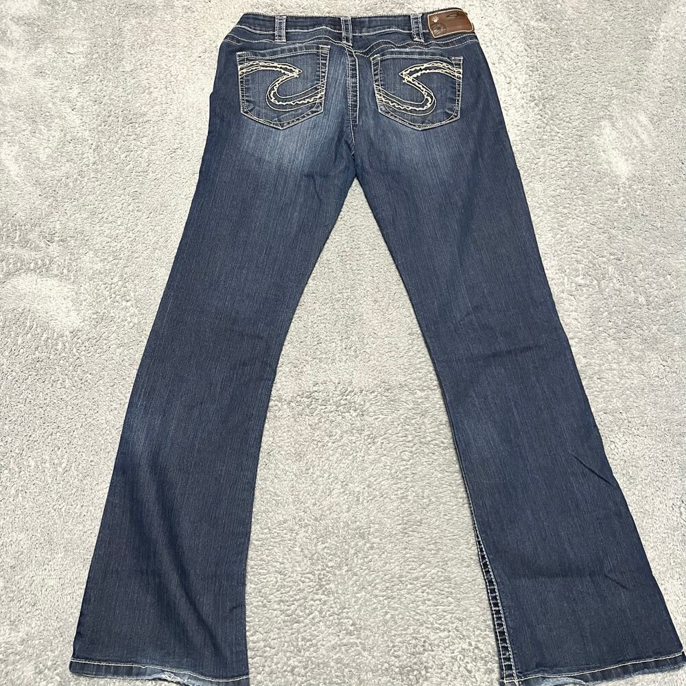 Silver Jeans Womens 31 (33x32) Tuesday Boot Contrast Stitching Western Pants